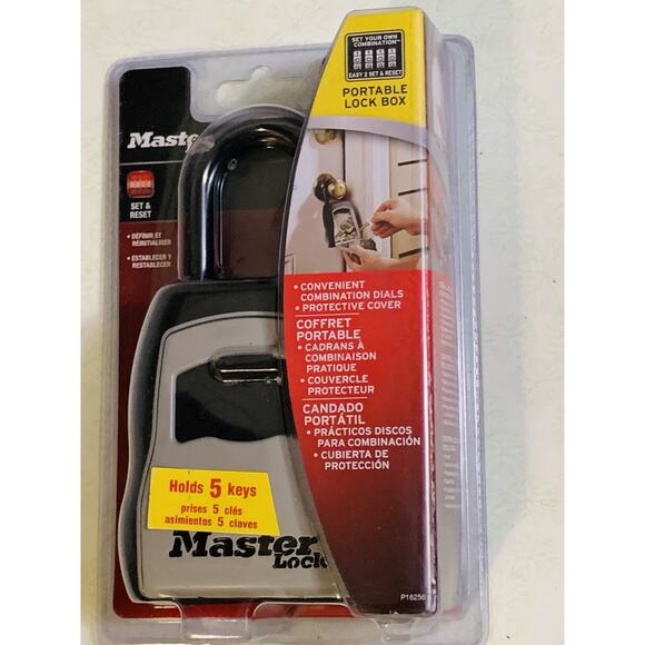 Master Lock Portable Combination Lock Box Resettable Combination Model 5400D - Picture 3 of 3